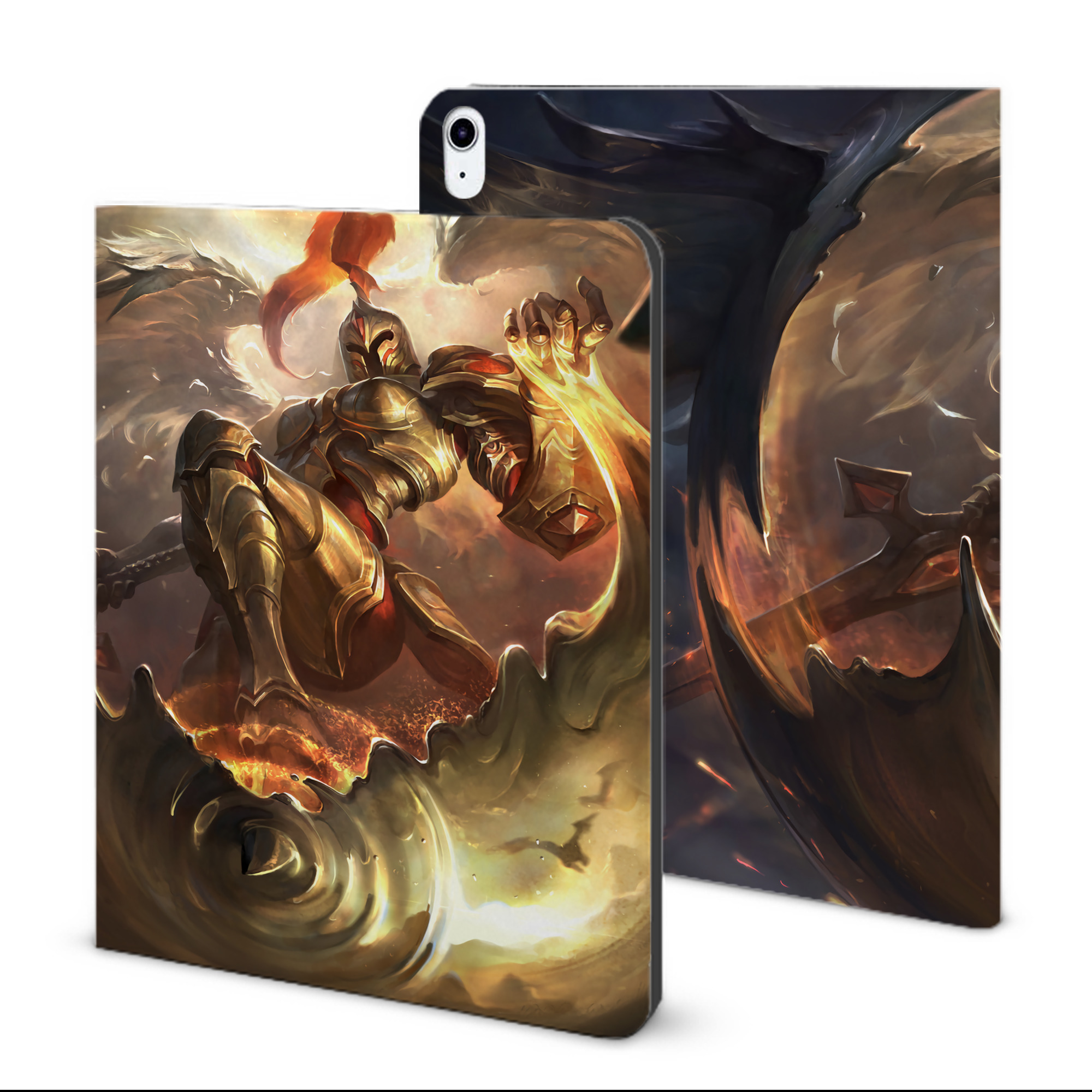 （画像用） リーグ・オブ・レジェンド League of Legends LOL IPad ケース ブック型 PUレザー TPU 耐衝撃 軽量 薄型 ペン収納なし 全面保護 IPad 各モデル対応
